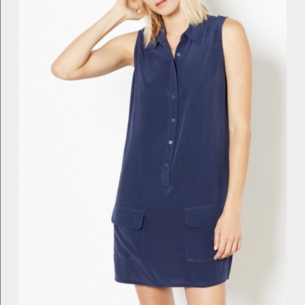 Equipment "Lucida" silk shirt dress